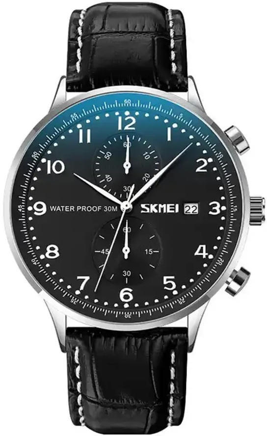 Skmei 9301 Quartz Casual Watch For Men - Black