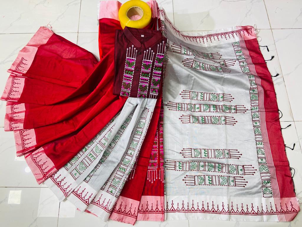 কাপল ড্রেস Couple Saree Sets