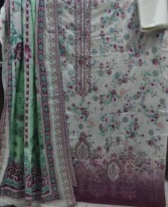 Sarah Vol-2: Premium Pakistani Handwork Cotton 3-Piece Collection with Chiffon Georgette Dupatta