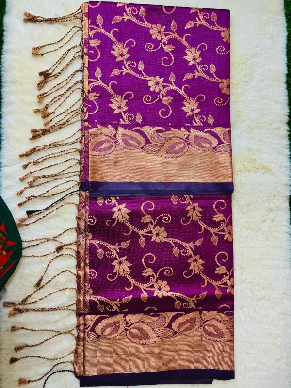 Soft silk katan sharee