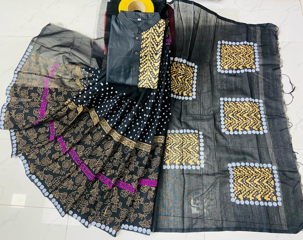 কাপল ড্রেস Couple Saree Sets