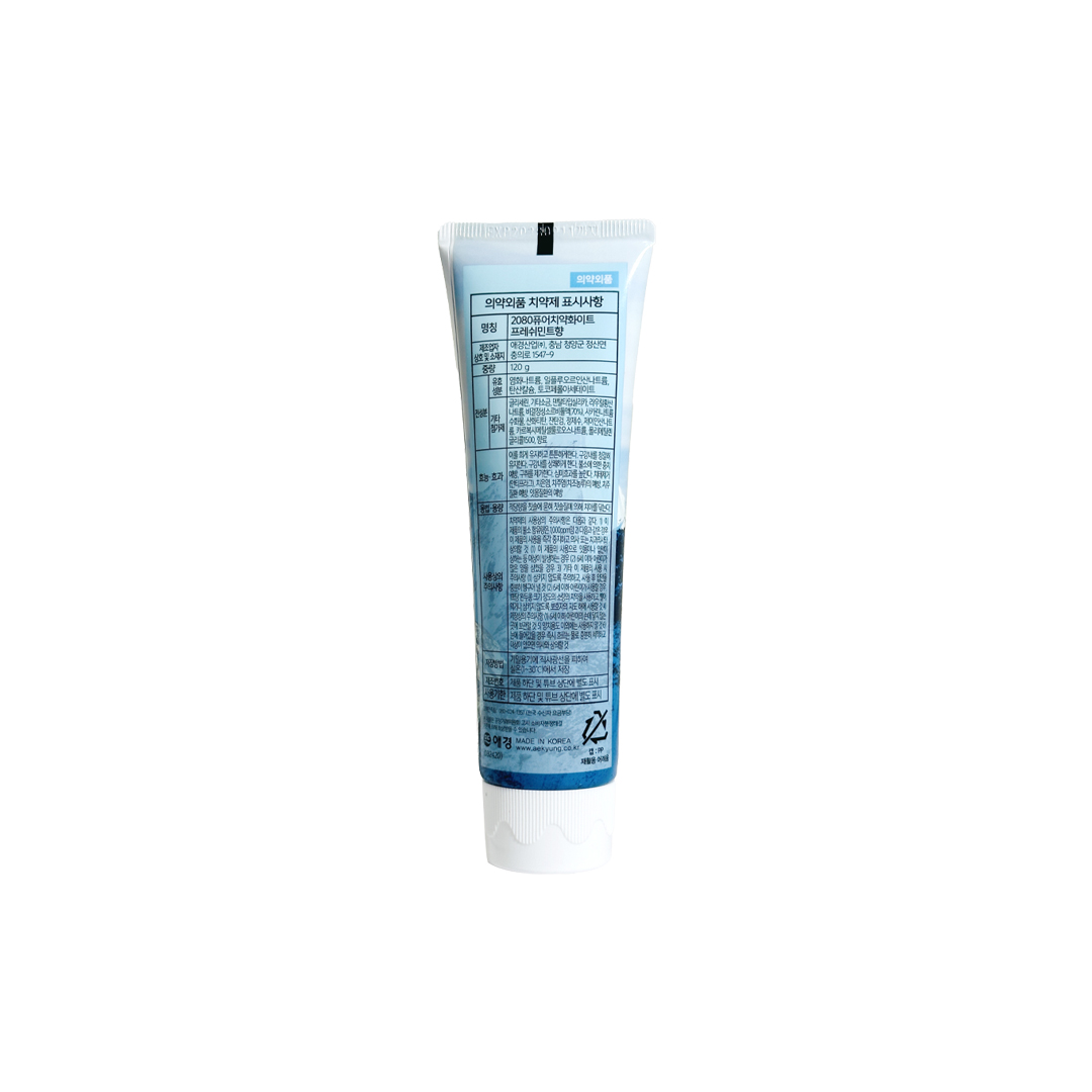 2080 Pure Mountain Salt Fresh Mint Flavor Toothpaste 120 g