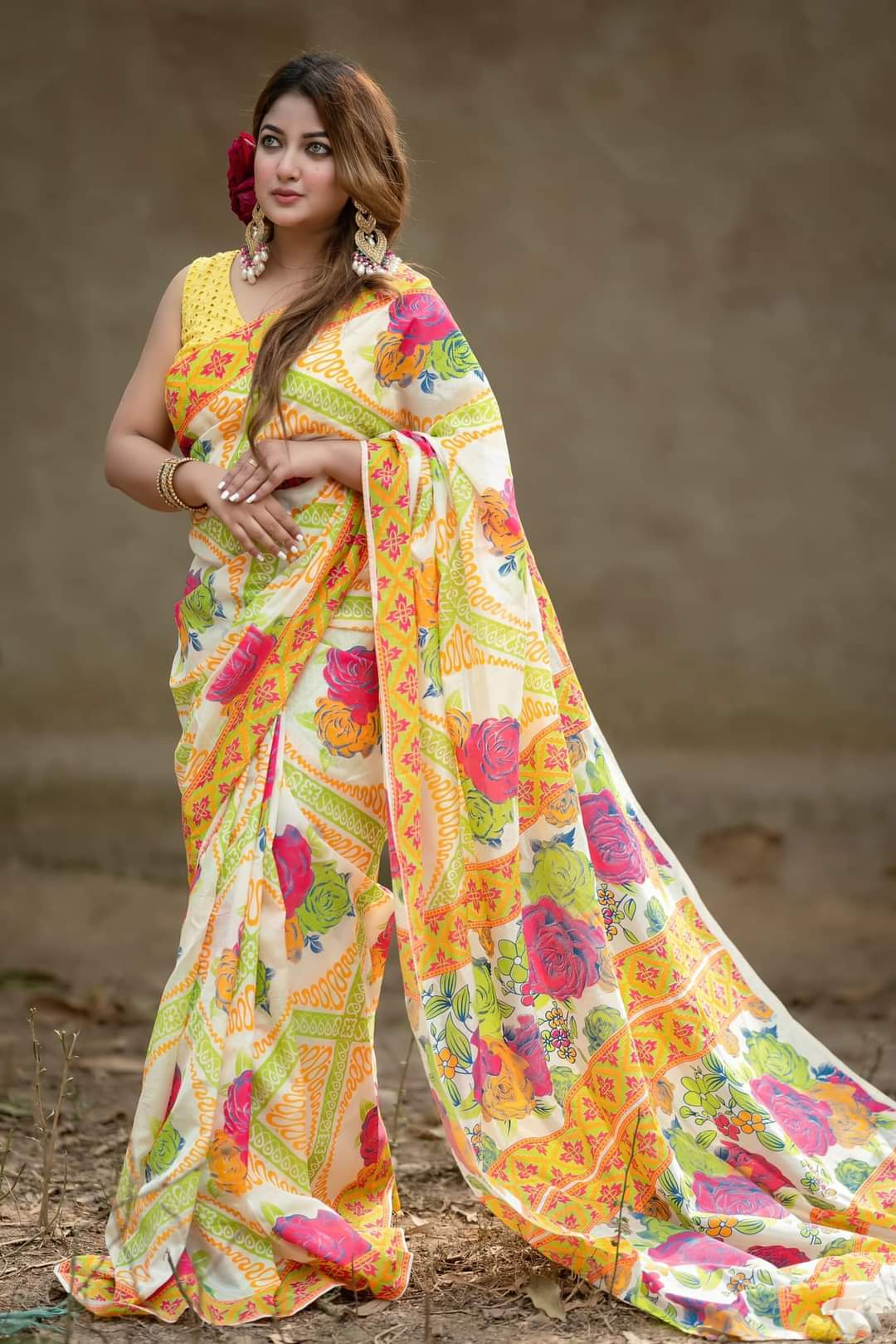 Half silk sharee