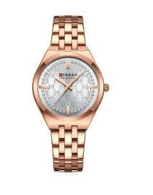 CURREN 9096 New Luxury Quartz Stainless Steel Ladies Watch-Rose Gold