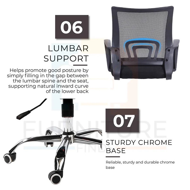 Exclusive Chair SS Base- Chaina Mesh Model
