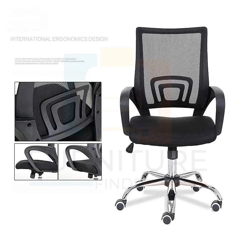 Exclusive Chair SS Base- Chaina Mesh Model