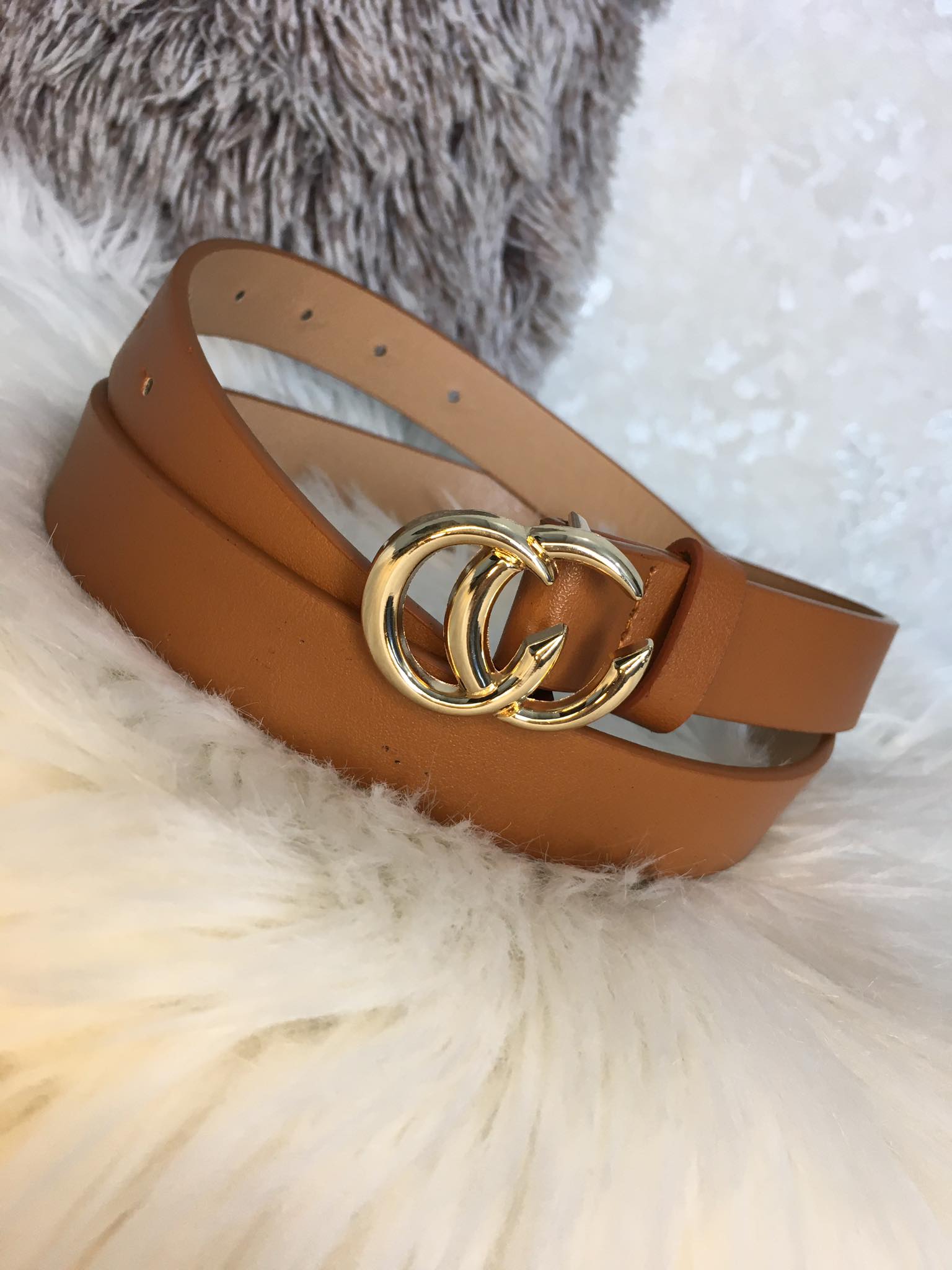High Quality PU Leather Ladies Waist Belt