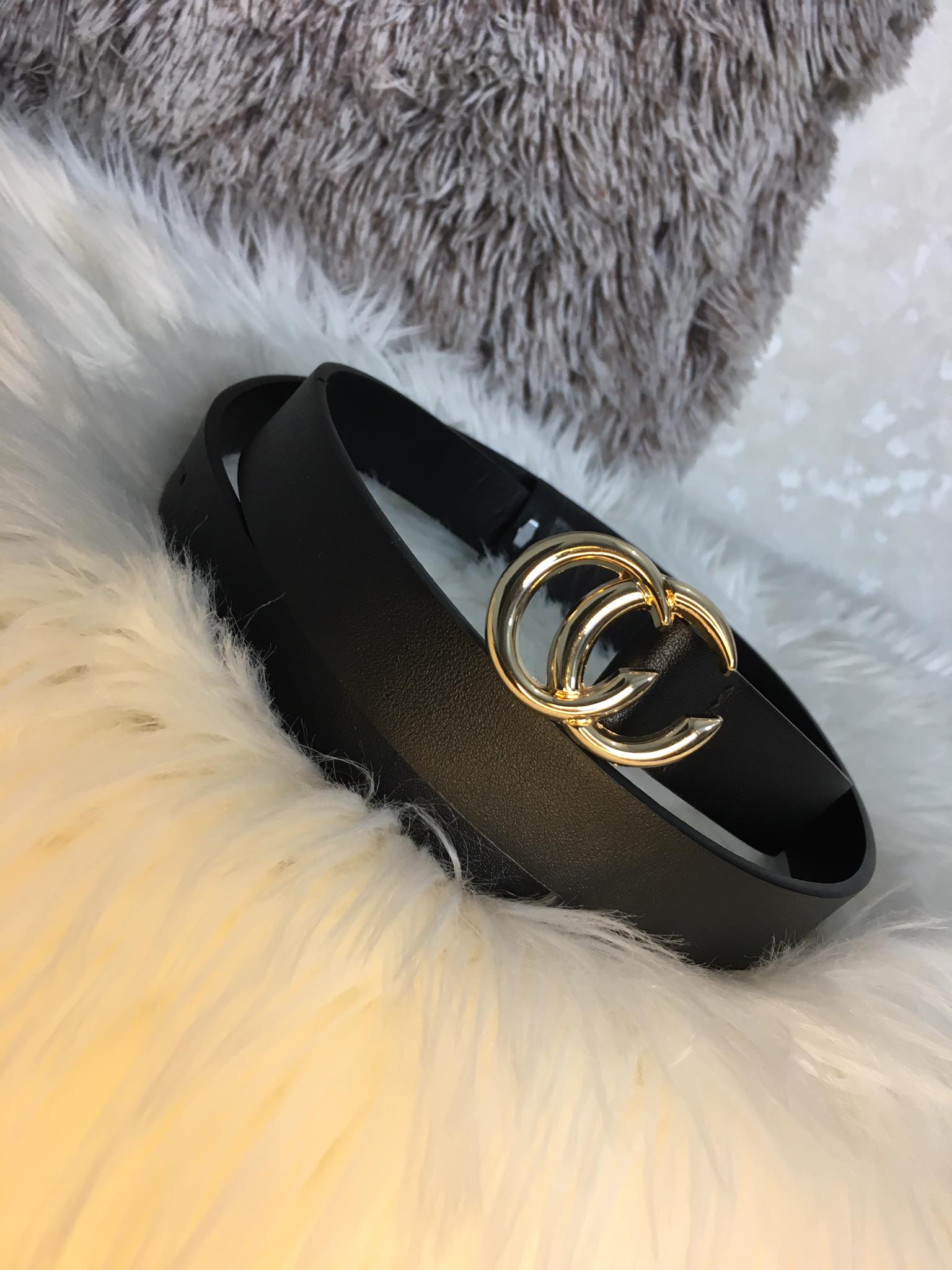 High Quality PU Leather Ladies Waist Belt