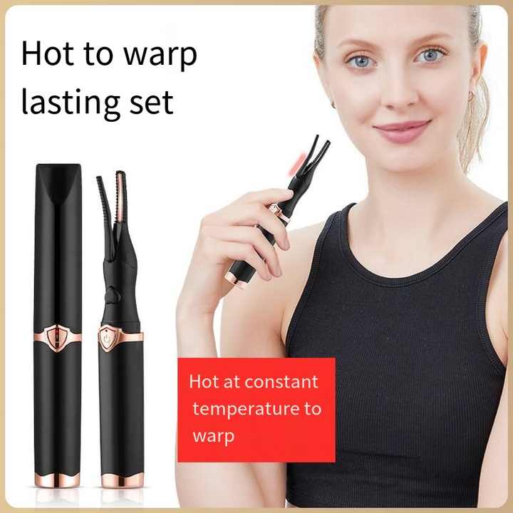 Heated Eyelash Curlers, Heated Eyelash Curler for Quick Heating Curling, Electric Eyelash Curler for Instant Glam, Finalize Eyelash Natural Curling 24H Long Lasting for Women Tools