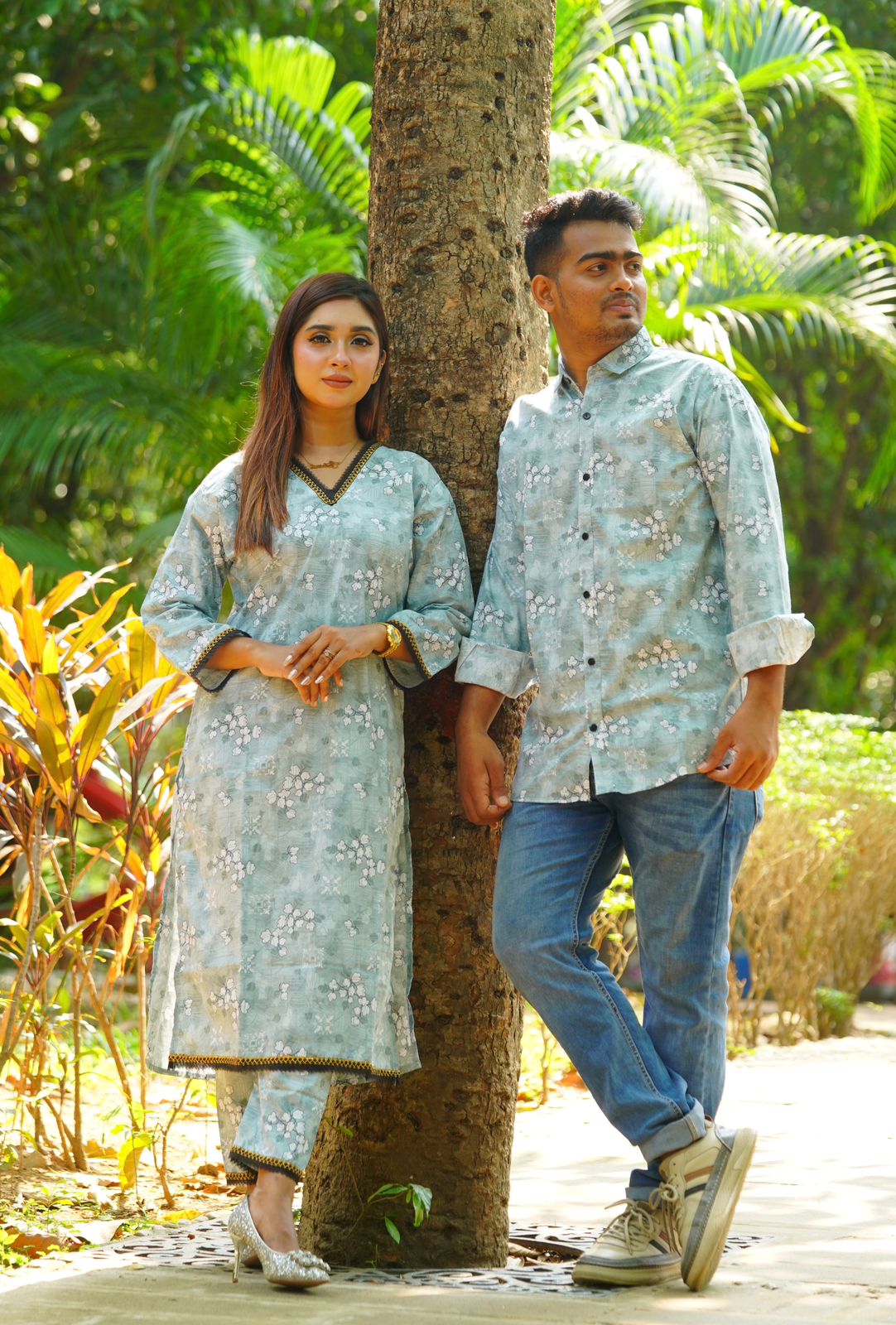 কাপল ড্রেস শার্ট এবং টু পিস