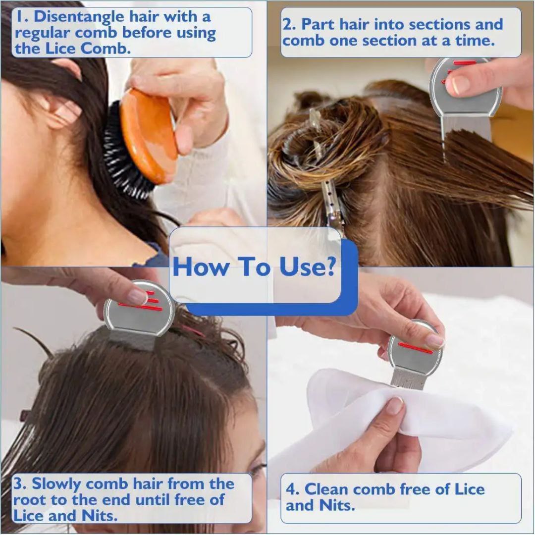 Stainless Steel Lice Comb উকুনের চিরুনি