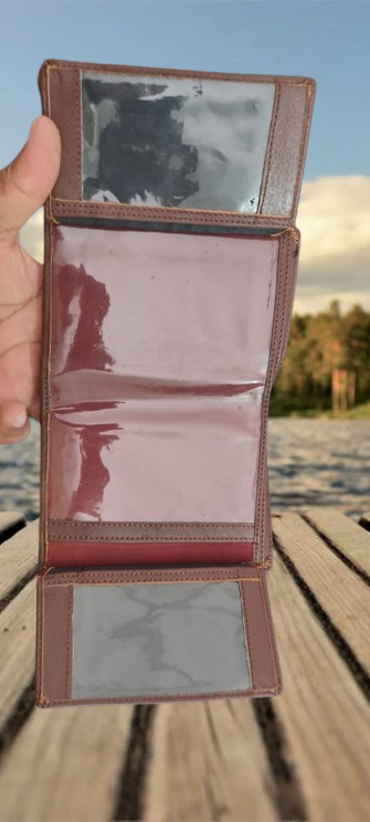 Multi Functional Moto Short Wallet- Chocolate