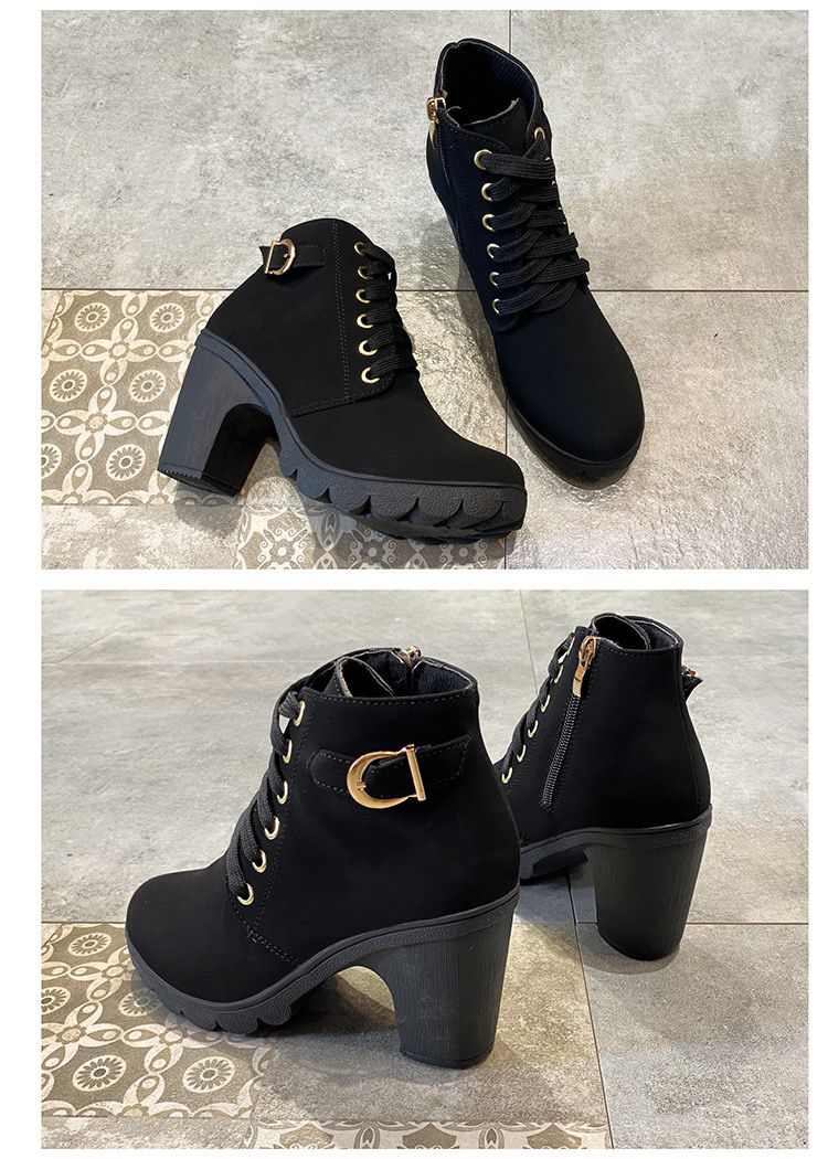 Thick Sole Comfort Boots