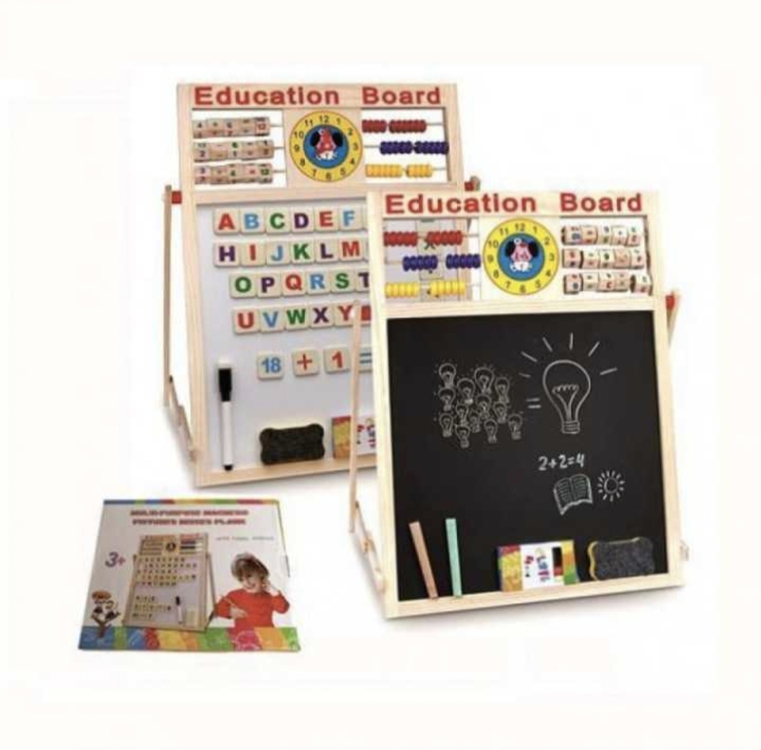 Wooden double sided writing bord