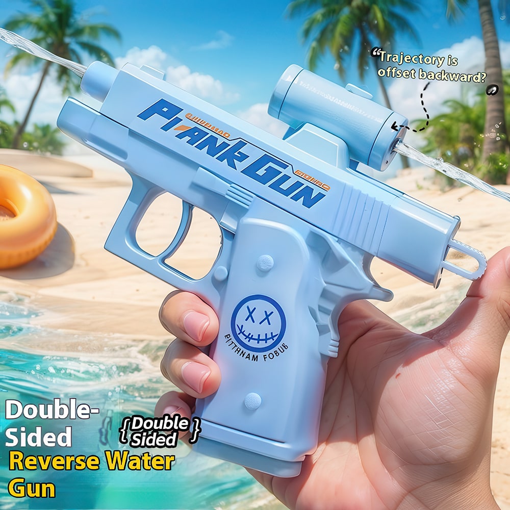 Water Spray Gun | Dual-Side Water Spray Gun (TikTok Prank) — Two-Way Splash Action, ABS Plastic, 3 Colors