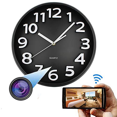 HD 1080P Wall Clock Camera with battery backup