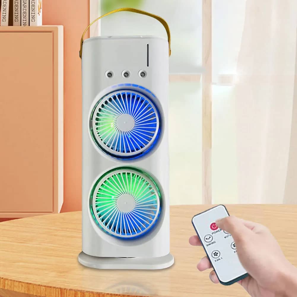 Double-Headed Air Cooler Mist Fan