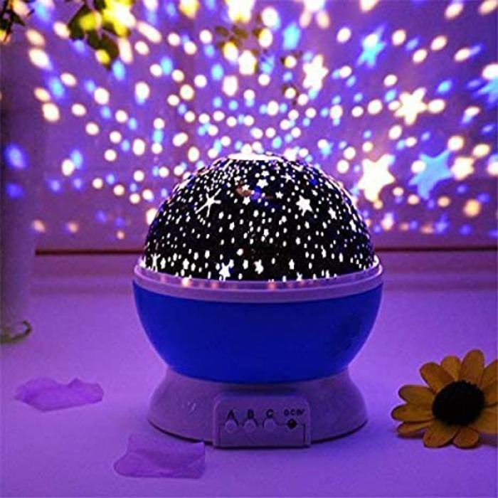 ?⭐ Star Master Rotating Night Light – রঙিন তারাভরা আকাশ এখন ঘরে ⭐?