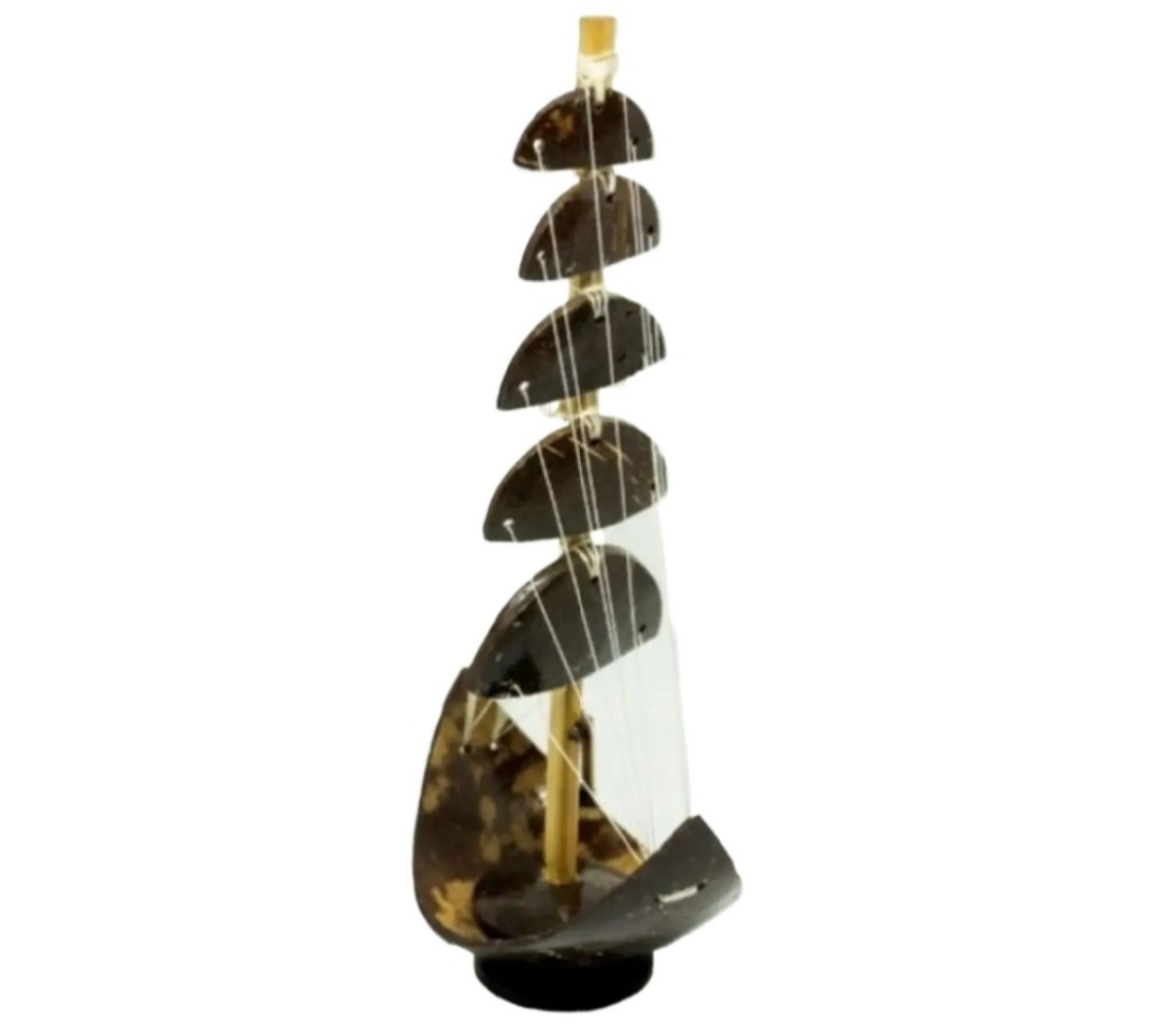 Handicraft Coconut Sell 5 Pal Boat Or 5 Pal Nouka Full Handmade Showpiece-1 Piece