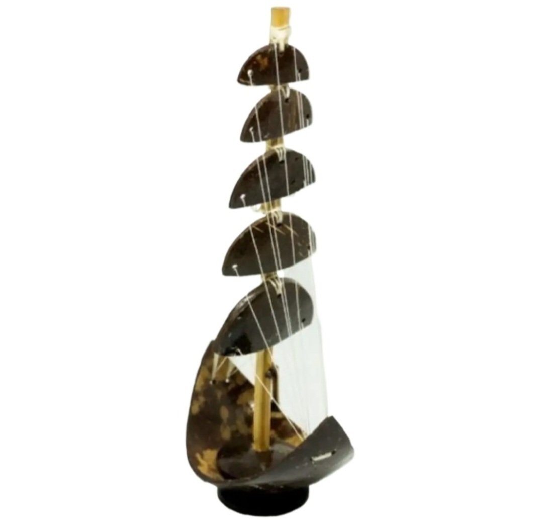 Handicraft Coconut Sell 5 Pal Boat Or 5 Pal Nouka Full Handmade Showpiece-1 Piece