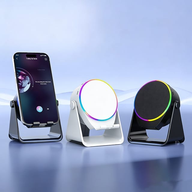 3 in 1 Mobile Phone Sensor Speaker Stand with Power Bank