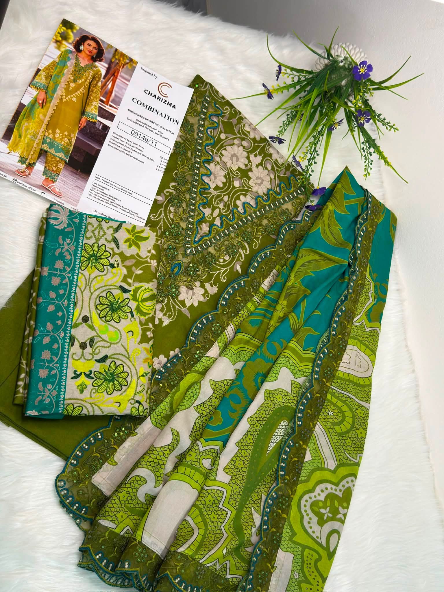 Pakistani inspired premium lawn (Charisma)