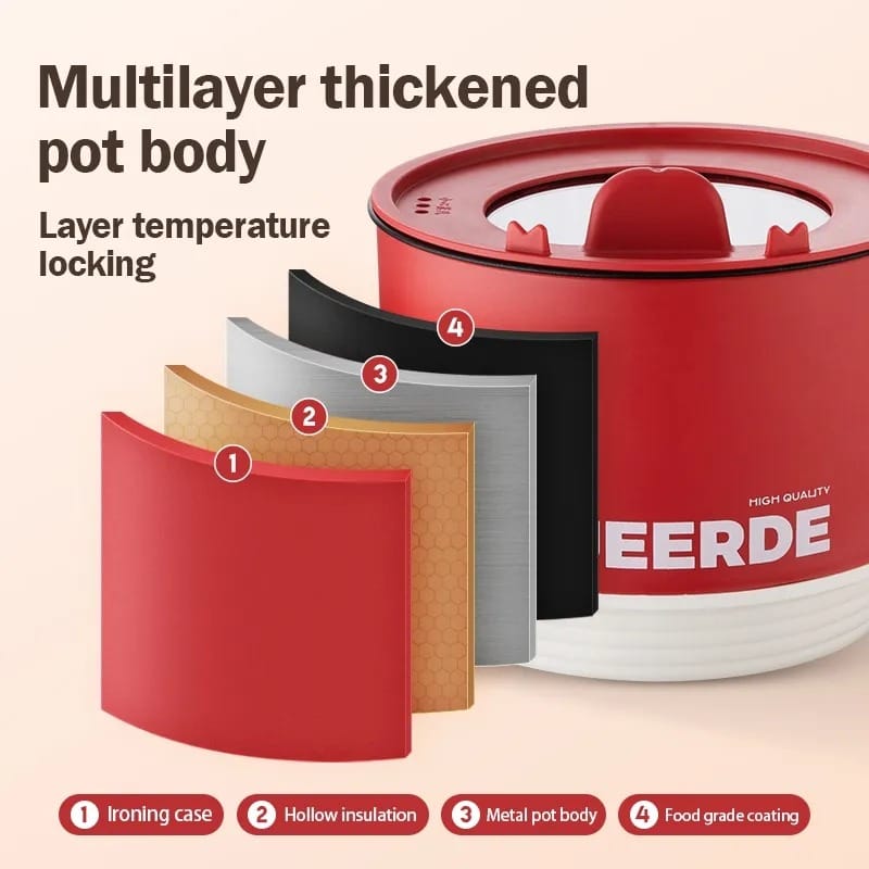 1.5L Capacity Mini Home Cooking Pot Multifunctional ৭দিনের গ্যারান্টি সহ।