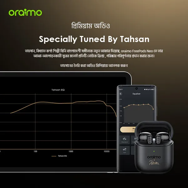 oraimo FreePods Neo x Tahsan True Wireless Earbuds