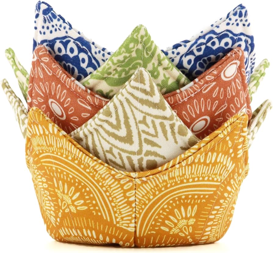 3 Pcs Set Microwave Comfort Dish Colorful-Safe Bowl Cover Dish Set