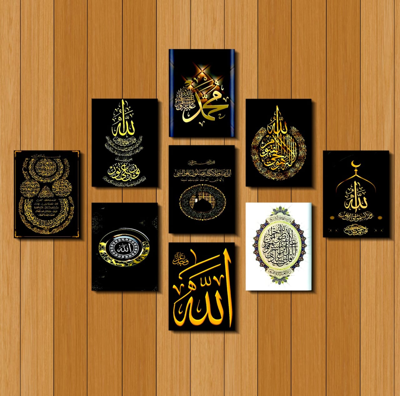 9 Pc Caliography Design.