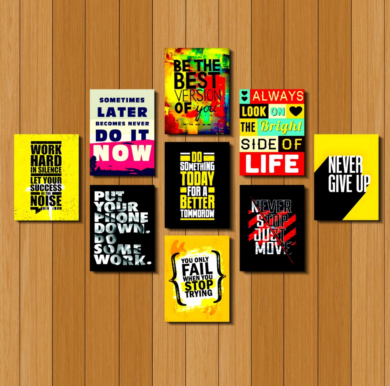 9 Pc Caliography Design.