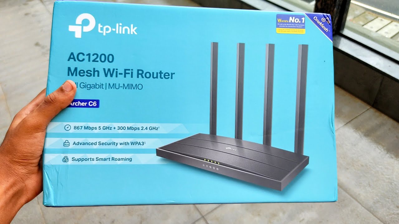 TP-Link Archer C6 V4 – Supports 802.11 AC Standard – Simultaneous 2.4GHz 400 Mbps – MU-MIMO Dual WiFi Router
