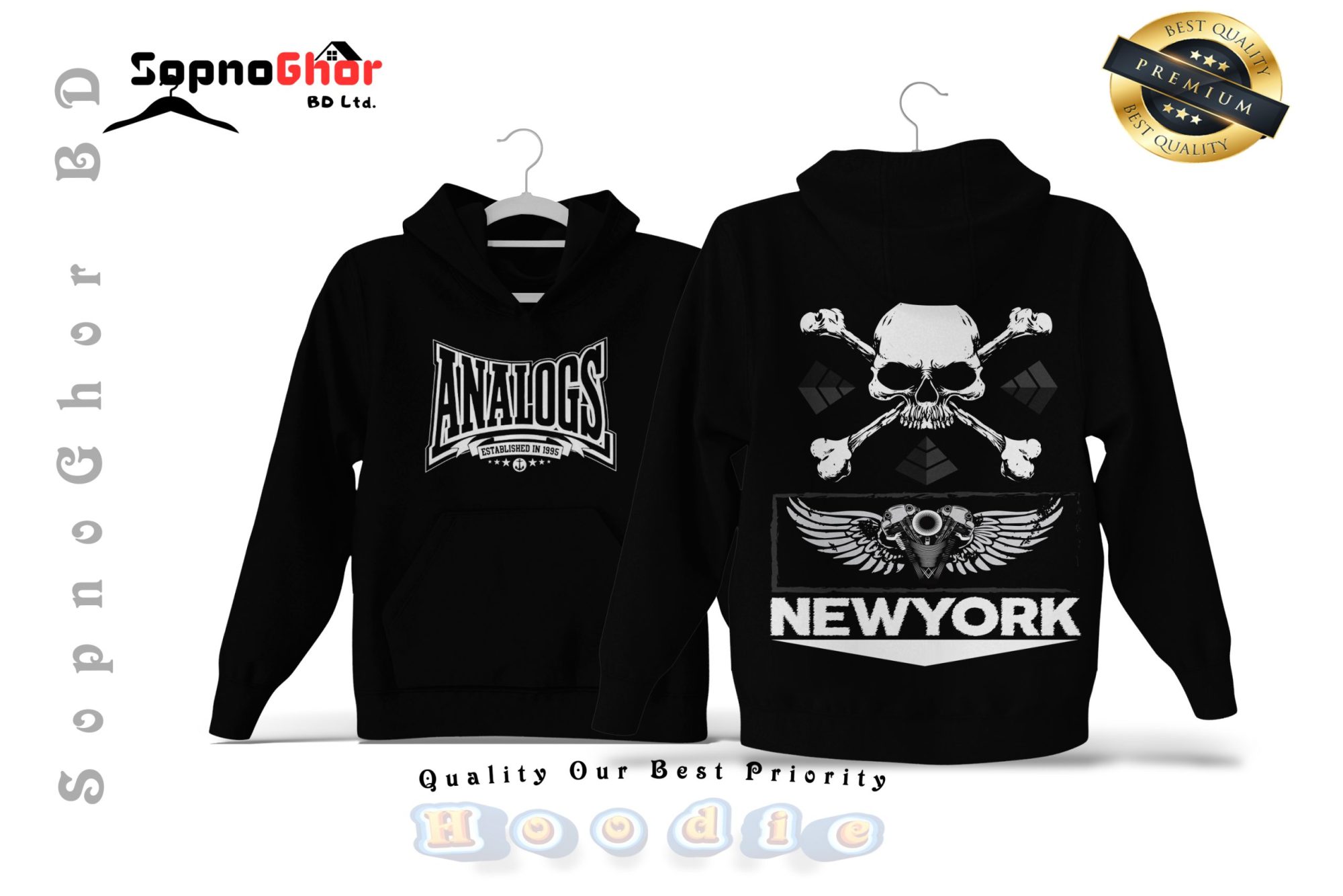 Customize printed Premium Hoodie – Full Sleeves For Men