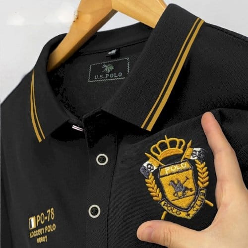 ? **Super Premium Polo Shirt – black