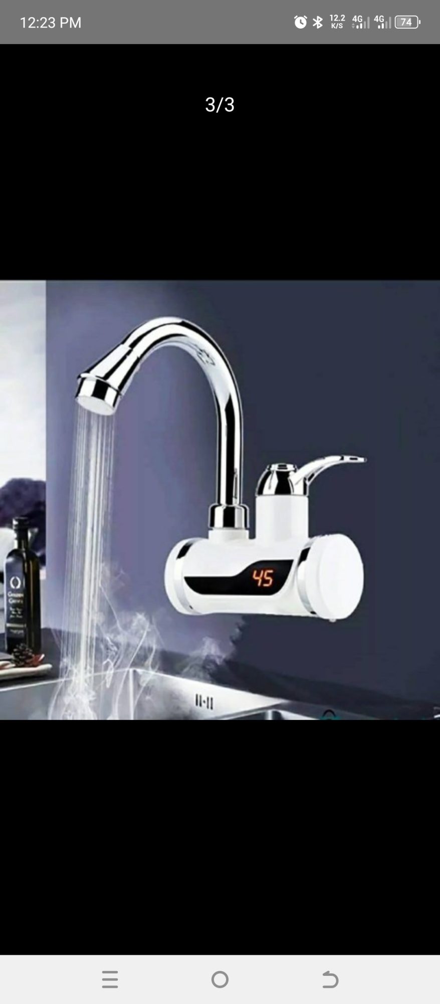 Instant Electric Hot Water Tap with Shower Head