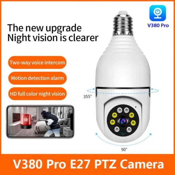 ?? ????_ 380 PRO E27 360 Degree 1080P Wireless Home Security IP Camera
