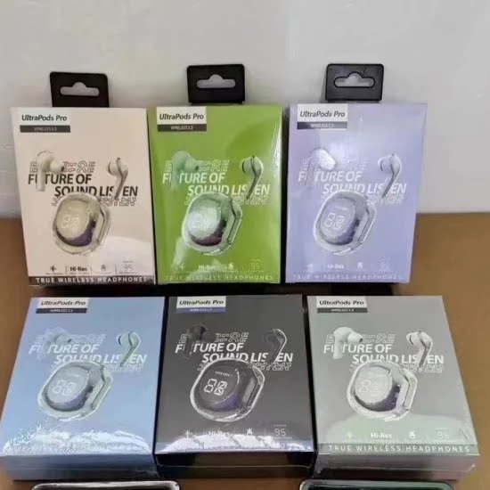 ?? ????_ Ultrapods Pro True Wireless Earbuds with Display Transparent Design, Bluetooth 5.3