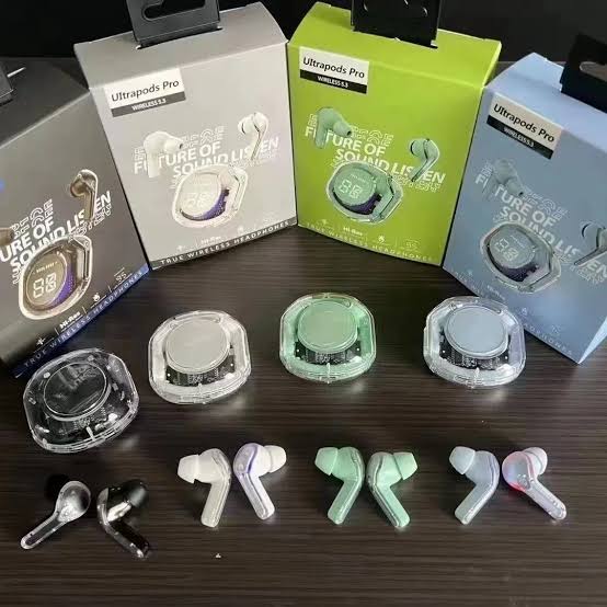 ?? ????_ Ultrapods Pro True Wireless Earbuds with Display Transparent Design, Bluetooth 5.3