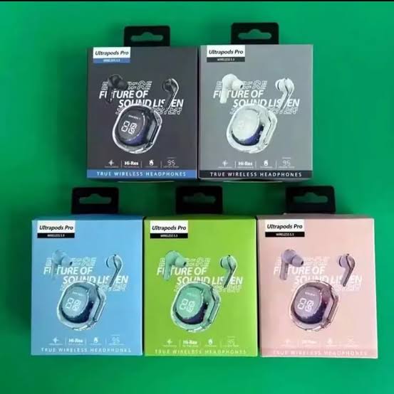 ?? ????_ Ultrapods Pro True Wireless Earbuds with Display Transparent Design, Bluetooth 5.3