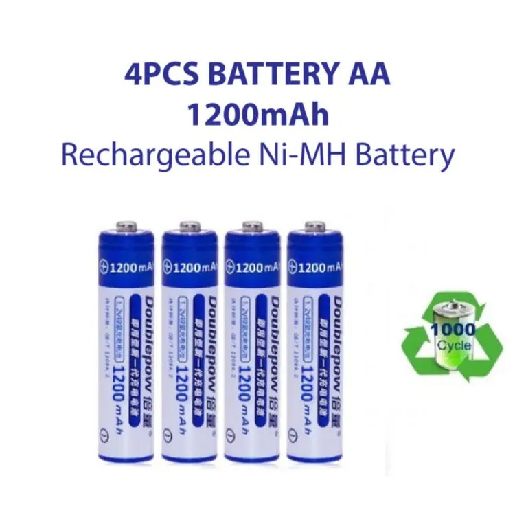 Rechargeable Battery Doublepow AA 1200mAh NiMH