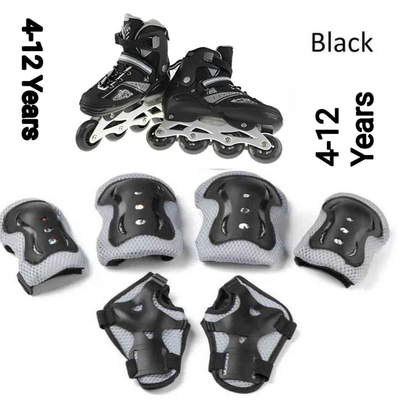 Skating shoe with safety guard for boys
