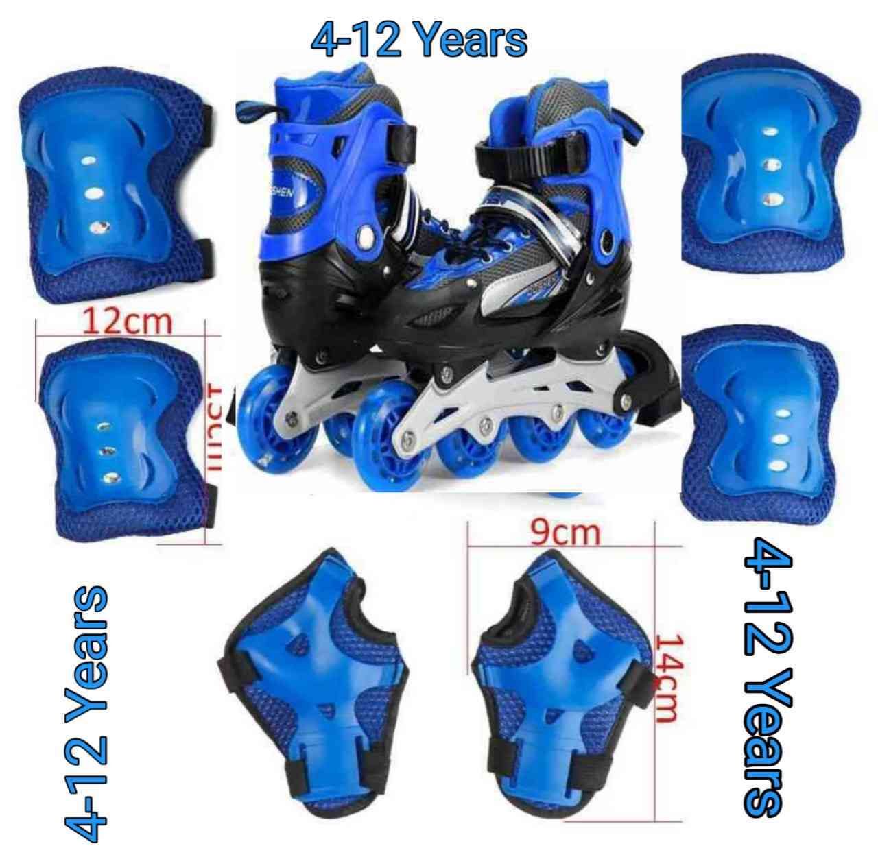 Skating shoe with safety guard for boys