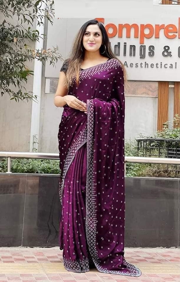 ইন্ডিয়ান জর্জেট শাড়ি