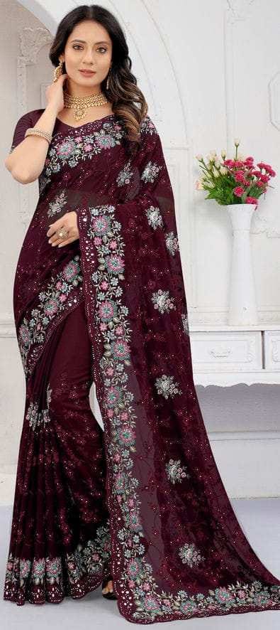 ইন্ডিয়ান জর্জেট শাড়ি