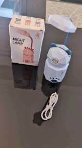 Cartoon LED Lable Lamp USB charging Eye Protection Bedroom Nightlight Creative Night light kids bedroom bedside reading light Rechargeable table lamp