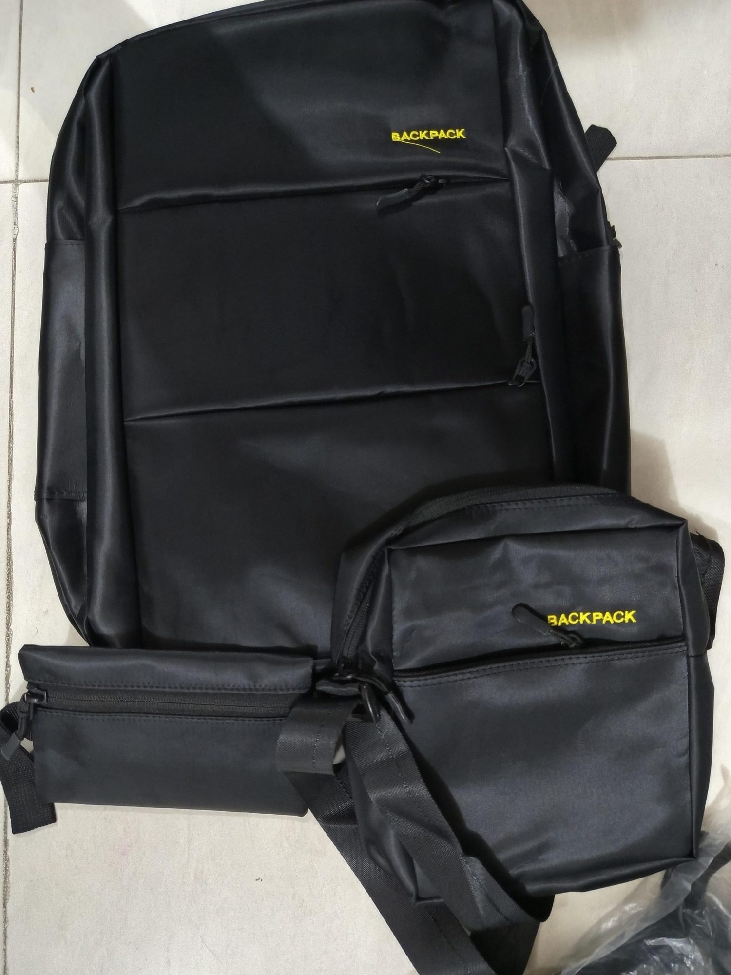 ৩ পিস চায়না ফ্যাশনেবলস ব্যাকপ্যাক কম্বো সেট Bag