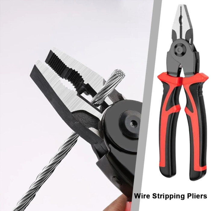 Multifunctional Electrician Pliers 5 in 1 Replaceable Wire Stripping Pliers Wire Cutting Needle Nosed Pliers Special Tools