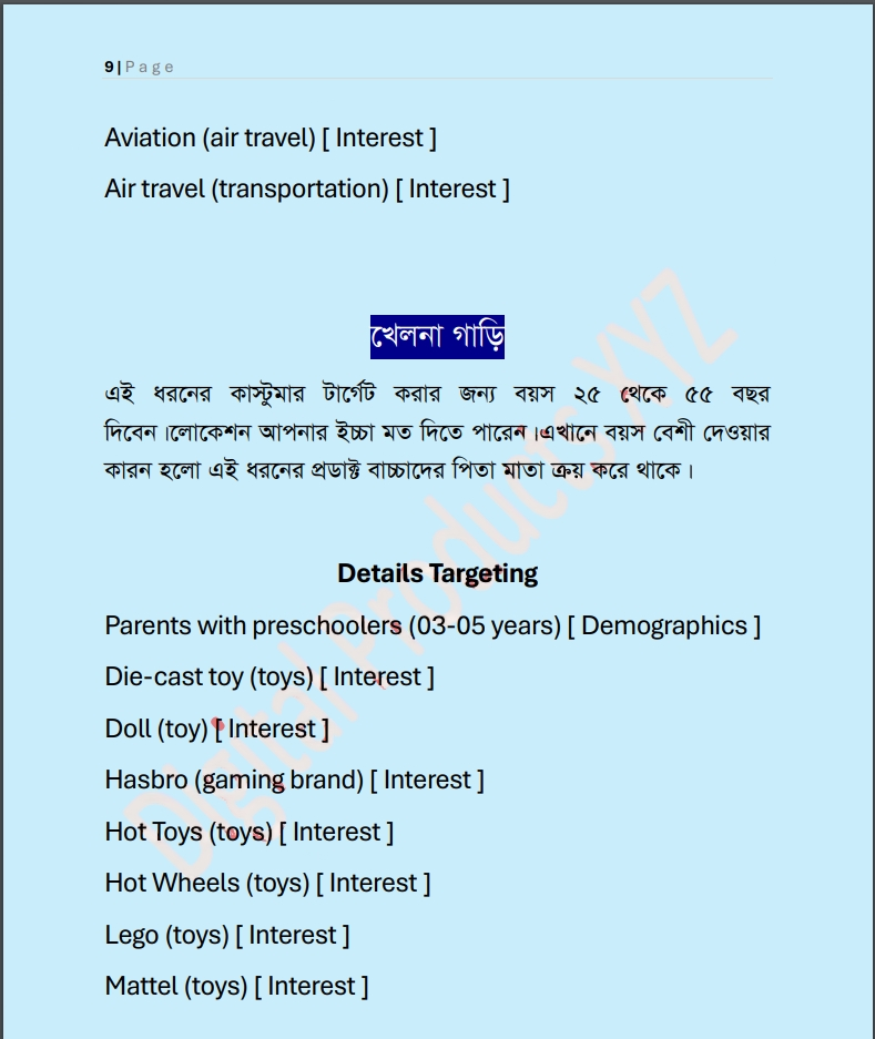 ফেসবুক এডস টার্গেটিং গাইড
