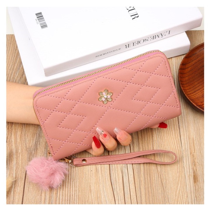 1pcs women’s long wallet new simple fashion single zipper large capacity clutch bag ladies