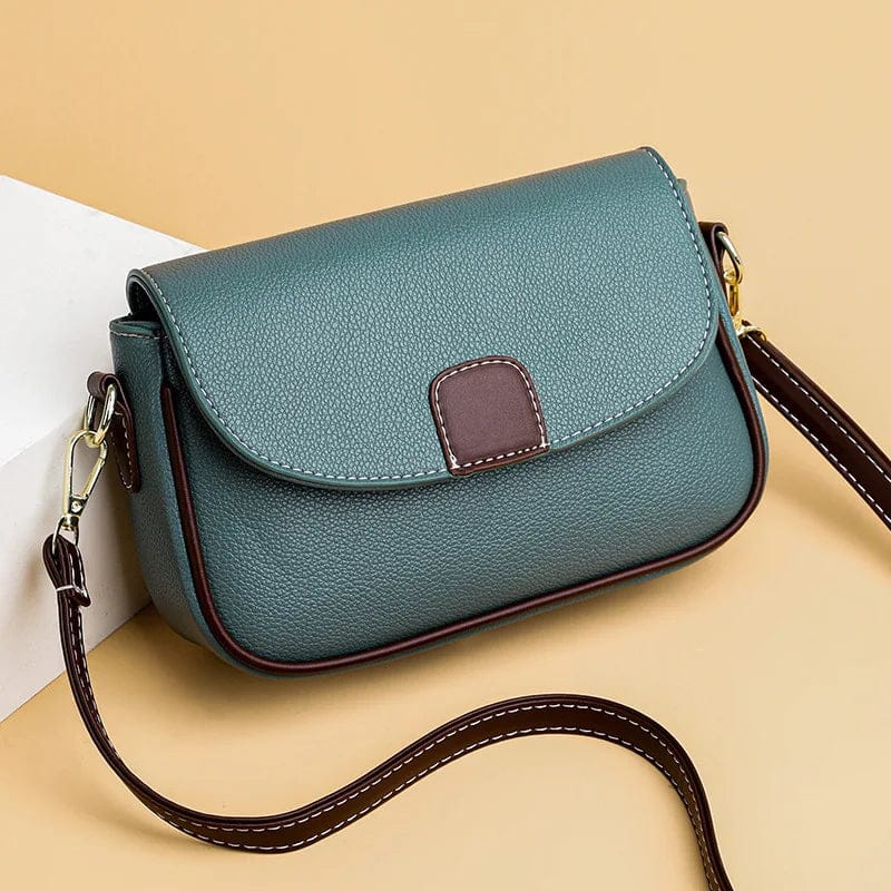 Crossbody Bag for Women Small Leather Classic Style Shoulder Bag with Detachable Strap HandBags Purses with Zipper Closure